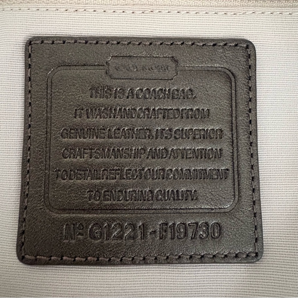 COACH F19730 Signature Chain Brown Beige Convertible Crossbody Shoulder bag - Picture 14 of 14